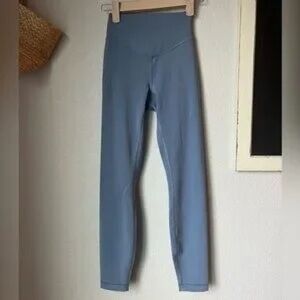 Blue High-Waisted Leggings